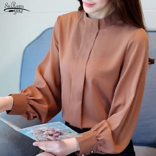 Fashion Plus Size Women Blouse Long Sleeve Women Clothing Office Shirts Lady Shirt New Women Tops Blusas Mujer De Moda D208