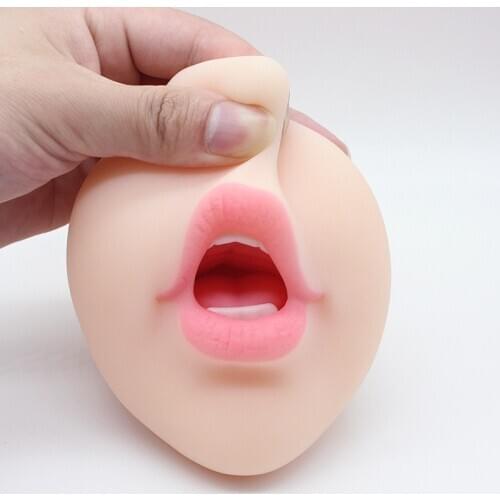 4D Realistic Deep Throat Male Masturbator Silicone Artificial Vagina Mouth Anal Oral Sex Erotic Toy Sex Toys for Men masturbate