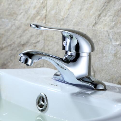 New high quality basin single handle double hole mixing valve double wash basin hot and cold water faucet