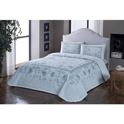 Original Licensed PKB Pike Takimi Glory Mint Double Size 100% Cotton 4-Piece Duvet Cover + Fitted Sheet + 2 Pillow Cases