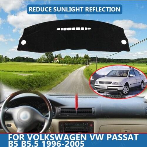 Anti-Slip Anti-UV Mat Dashboard Cover Pad Dashmat Protect Carpet for Volkswagen VW Passat B5 B5.5 1996-2005 Accessories