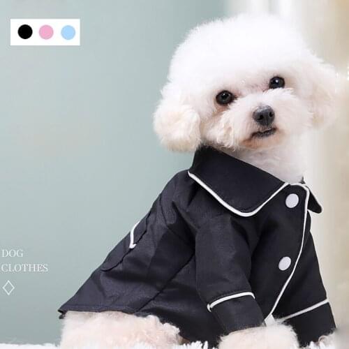 Dog Shirt Luxury Coat Jacket Pet Pajamas Fashion Pet Clothes Leisure Wear for Small Medium Dog Cat Yorkies Chihuahua Bulldogs