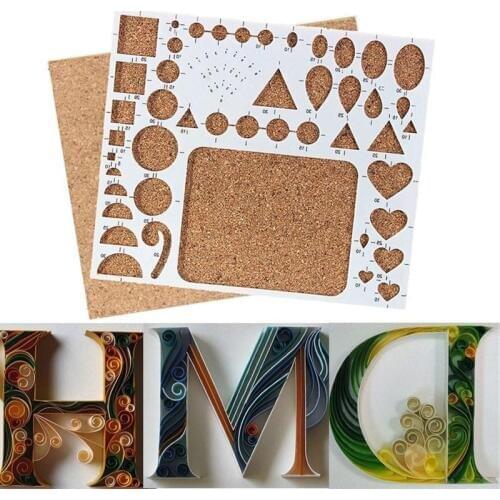 Template Mold Board DIY Paper Quilling Tools Set Tweezer Pins Slotted Tool Kit Hamdmade Artwork Card Paper Crafts Tool