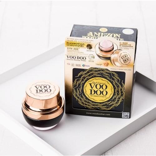 VOODOO Amezon Booster Black SYN-AKE Sleeping Cream Face Snake Venom Mask Sensitive Skin Wrinkles Hyperpigmentation Acne Scars