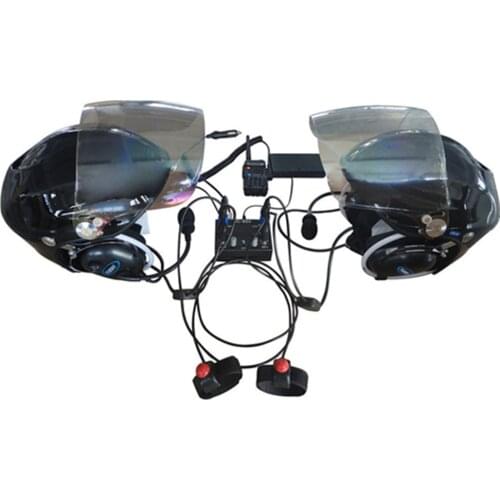 YUENY YIHH-2000F kit 2X paramotor helmets autogyro trike helmet with intercom designed for clear communication open cockpits