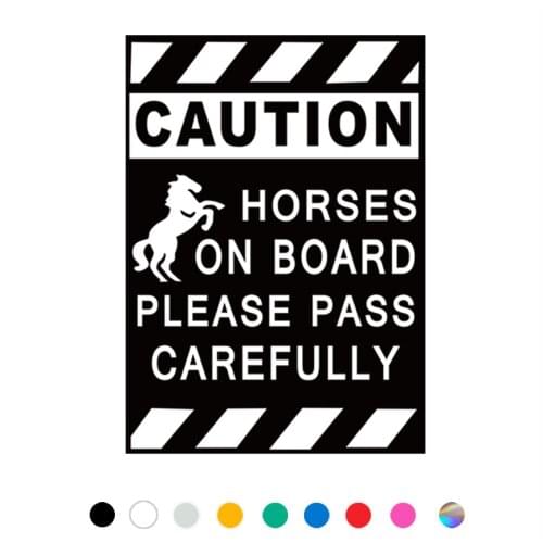 Funny Car Sticker Horse On Board Decal For Cars Auto Motorcycle Bumper Window Door Body JAYJOE Vinyl Car Stickers