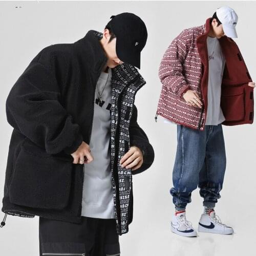 Winter Korean Version of The New Double-sided Lamb Velvet Padded Jacket Men 2020 New Thick Padded Jacket Mens Winter Coat