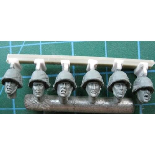 1:35 Resin kit WWII British troops head (6 Figures)02
