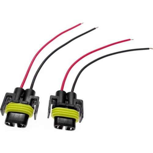 1 Pair H8 H9 H11 for Car Headlight Fog Lamp Bulb Socket Connector Wire Connector Cable Plug Adapter Small Line Wiring Harness