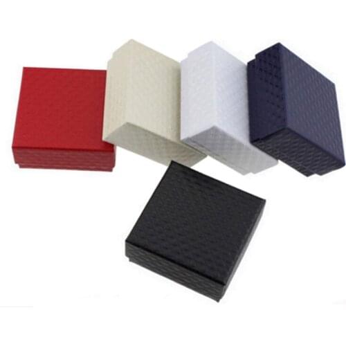 1pcs 2 Size Jewelry Paper Square Box Gift Boxes Packaging For Necklace Earrings Rings