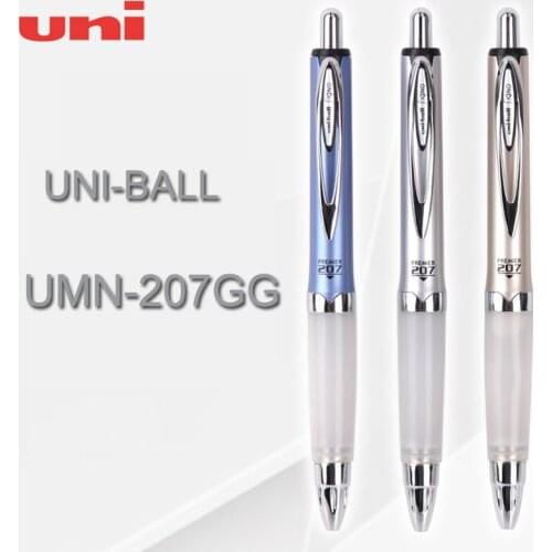 1PCS Japan UNI presses the neutral pen UMN-207GG Comfort soft grip rubber Anti-fatigue Student homework test
