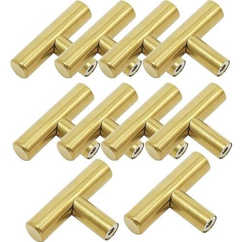 10Pcs Steel Kitchen T Bar Handle Cabinet Cupboard Drawer Pull Door Hardware