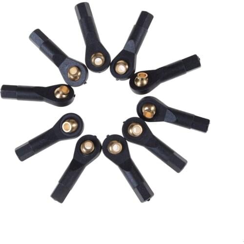 High Quality 10PCS M3 Rod End Ball End Wear Resisting Ball Joint Metal Head Holder Tie rod end For Rc Boat Car Airplane Truck