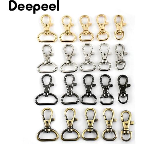 4/10pcs Bag Strap Buckles Metal Clasps Lobster For Handbag Dog Collar Keychain Swivel Trigger Clips Snap Hook DIY Accessories