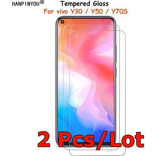 2 Pcs/Lot For vivo Y30 Y30i Y50 Y70S Y51S IQOO U1 Tempered Glass Screen Protector Ultra Thin Explosion-proof Protective Film