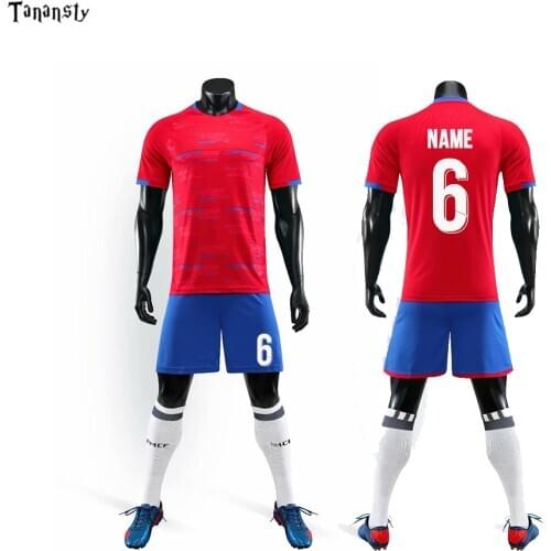 2021 New DIY Soccer jerseys Spain Sweden Russia mens football Breathable uniform shorts custom training shirt team sports sets