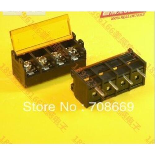 50PCS Terminal Block Connector Cover 9.5mm HB9500-4 Pins