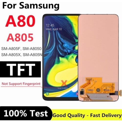 6.7" TFT For Samsung Galaxy A80 2019 Display SM-A805F/DS A805 LCD Screen Touch Sensor Digitizer Assembly for Samsung a80 lcd