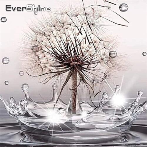 EverShine Diamond Painting Flowers Cross Stitch Kits 5D New Arrival Diamond Embroidery Dandelion Needlework Home Decorations