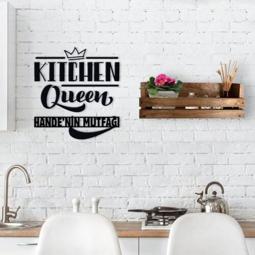 BK Home Decorative Natural Wood Rack and İsme Custom Kitchen Wall Süsü-5