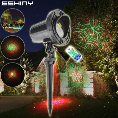 ESHINY R&G Remote Outdoor WF Xmas 16 Christmas Laser projector Landscape Light Holiday Dance Club Party Tree Garden N8T77
