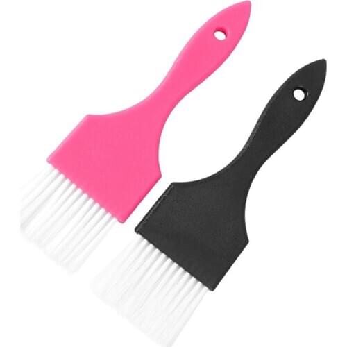 2pcs Hair Coloring Brush Thickening Dye Cream Brushes Dye Hair Brushes Combs Salon Hair Tinting Brushes With White Hair