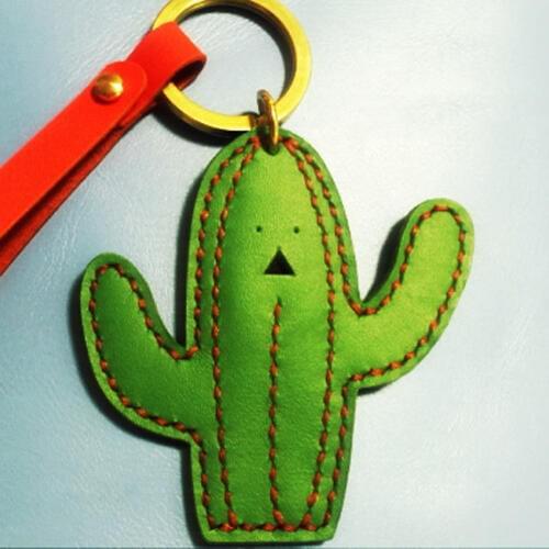 Leather craft cutter cactus key ring hanging decoration template die cutting leather hole punches deri el aletleri