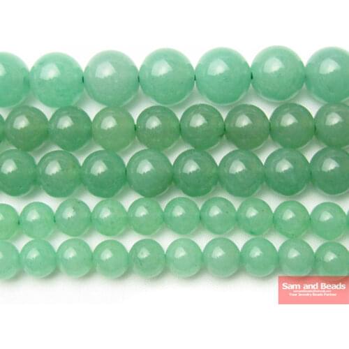 Free Shipping Green Aventurine Round Beads ,4 6 8 10 12mm Pick Size For Diy Bracelet Necklace GAVB01