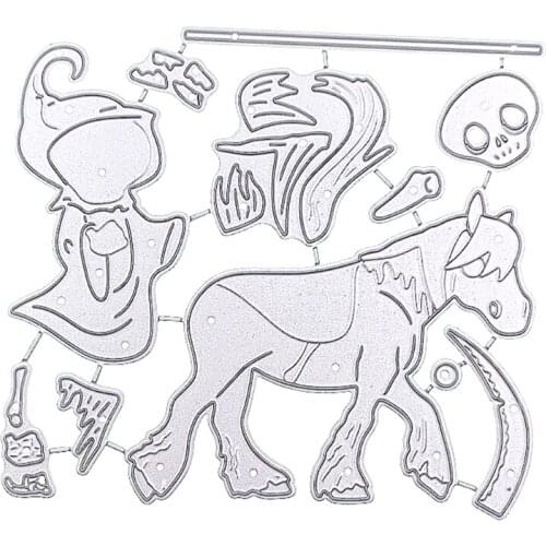 Halloween Ghost Metal Cutting Dies Stencil DIY Scrapbooking Album Paper Card Template Mold Embossing Decoration