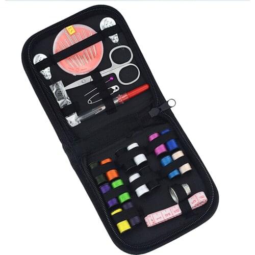 1set Sewing Box Kit 12.5X12.5 cm Travelling Embroidery Sewing Needles Craft Quilting Stitching DIY Sewing Kits Portable Gifts