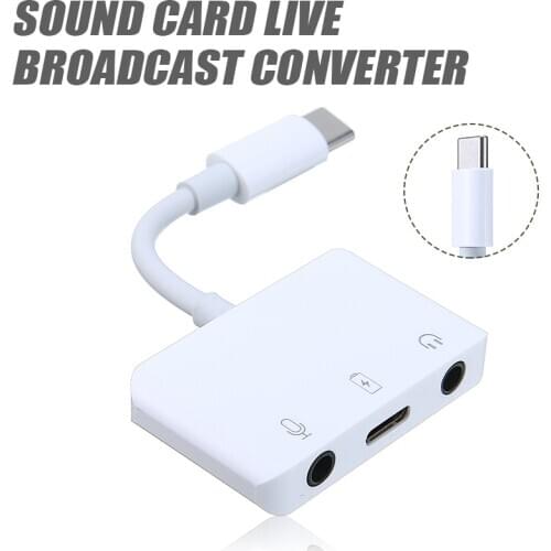 Newest 3.5mm Jack USB Audio Earphone Converter Adapter Type-C AUX Headphones Extension Cable Mobile Phone Charging Connector