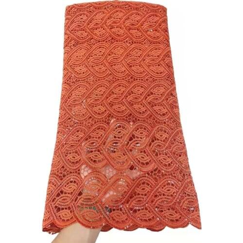 New Design African Guipure Lace Fabric 2021 High Quality Nigerian Cord French Swiss Voile Lace In Switzerland For Party 5yards
