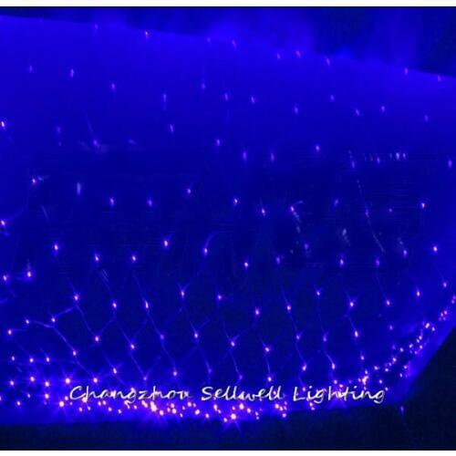 GREAT!LED festival lighting ceiling decoration 1.5*1.5m blue trammel net lamp H139