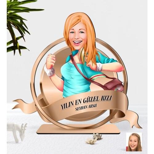 Personalized Women 'S Caricature OF 3D Wooden Trinket Plaket-52 Reliable Quality Cost Effective Funny Fun Vicinity Modern decor