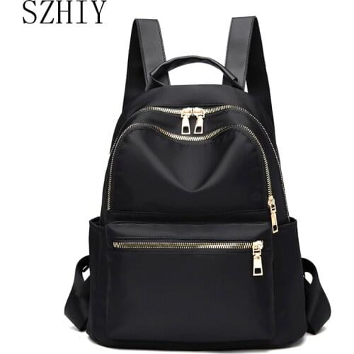 Casual Bolsas Femeninas Oxford Cloth Backpacks Mochilas Escolares Para Adolescentes Waterproof Bag Bolso Grande Anti-theft Black