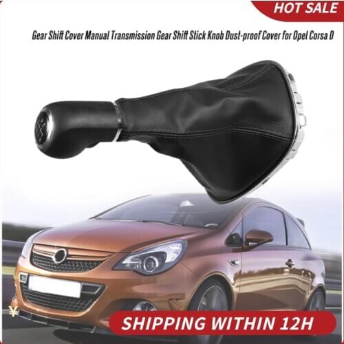 Dust-proof 5 Speed Auto Gear Shift Knob Lever Shifter Stick Manual Shifter Gaiter Boot Cover for Opel Corsa D Car Styling