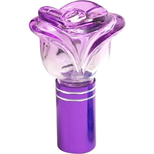 New 6ml Rose Portable Travel Refillable Spray Perfume Atomizer Glass Empty Bottle Plastic Nozzle