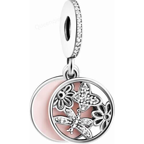 925 Sterling Silver Charms Flower European Bead Fit Original Bracelets Chain DIY Pendant Charm Beads Girl Women Jewelry Making