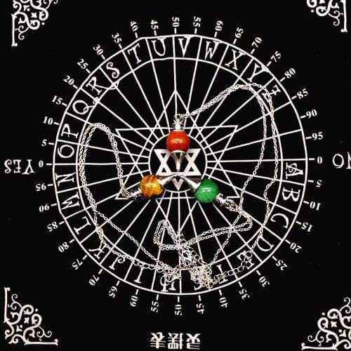 Tarot Tablecloth Divination Tarot Card Pad Pendulum Magic Pentacle Runes Altar Table Cloth 30x30cm Witchcraft Supply Board Game