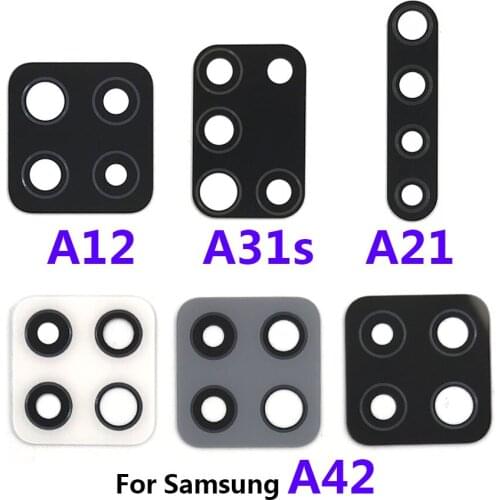 10Pcs Camera Glass For Samsung A12 A21 A31S A42 Rear Back Camera glass Lens 10 Pac / Lot With Glue Adhesive