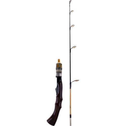 Winter Ice Fishing Rod 2 Section High Strength Fishing Pole Model D Portable Lightweight Fishing Accessories for River Lake