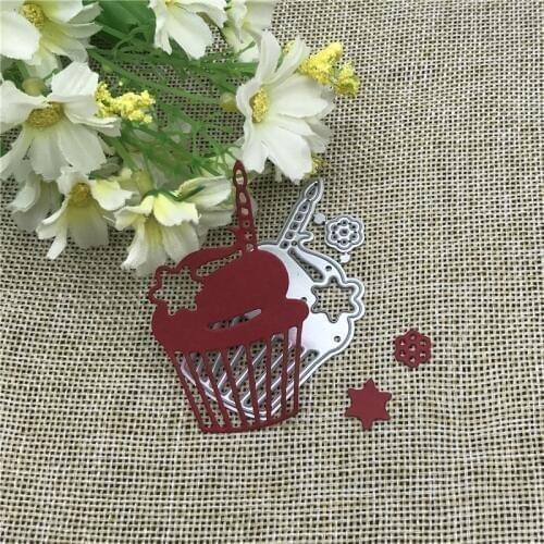 Cake candle decoration Metal Cutting Dies Craft Stamps die Cut Embossing Card Make Stencil Frame