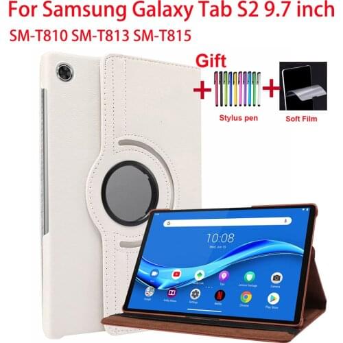 360 Degree Rotating Case For Samsung Galaxy Tab S2 9.7 inch SM-T810 SM-T813 SM-T815 Stand Case Protective CoverTablet Funda