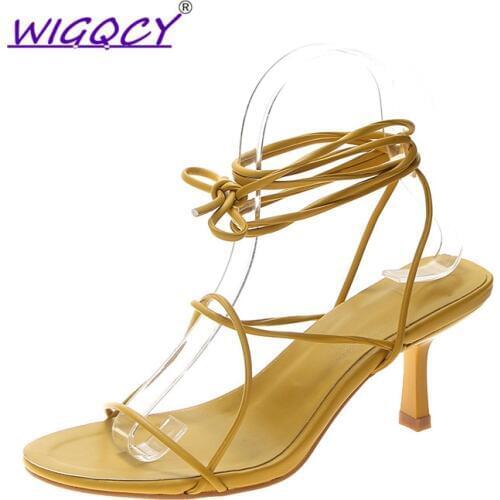 Женские туфли с открытым носом WIGQCY China At AliExpress