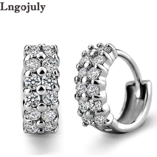 Nobel Women Zirconia Earrings 100% 925 Sterling Silver Women StudEarrings For Women Girlfriend Anniversary Party Jewelry Gifts