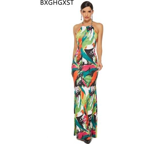 Backless dresses woman party night slip long dress women elegant fashion 2020 sukienka maxi dinner dresses for women ropa mujer