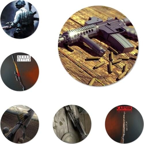 98k pubg Icons Pins Badge Decoration Brooches Metal Badges For Backpack Decoration 58mm
