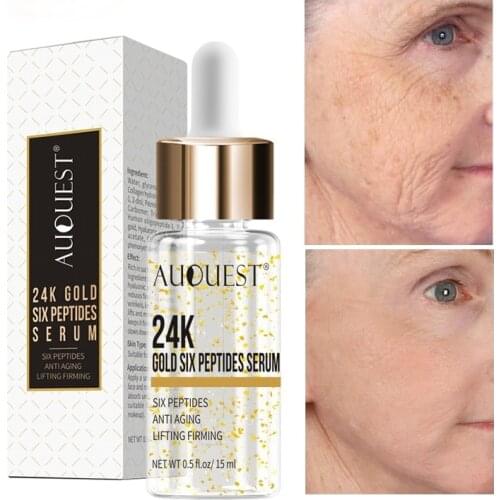 Gold Face Serum Skincare Anti Wrinkles Moisturing Whitening Cosmetics Skin Lifting Essence for Face Care