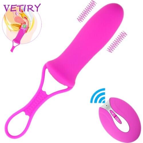 VETIRY 10 Speed Vibrator Anal Plug Remote Control Vibrating Egg Clitoris Stimulator G-spot Anus Massage Sex Toys for Women