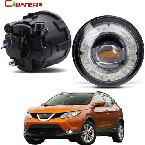 2 Pieces Car Fog Light Assembly LED Angel Eye DRL Daytime Running Light 30W 12V For Nissan Rogue 2010 2011 2012 2013 2014